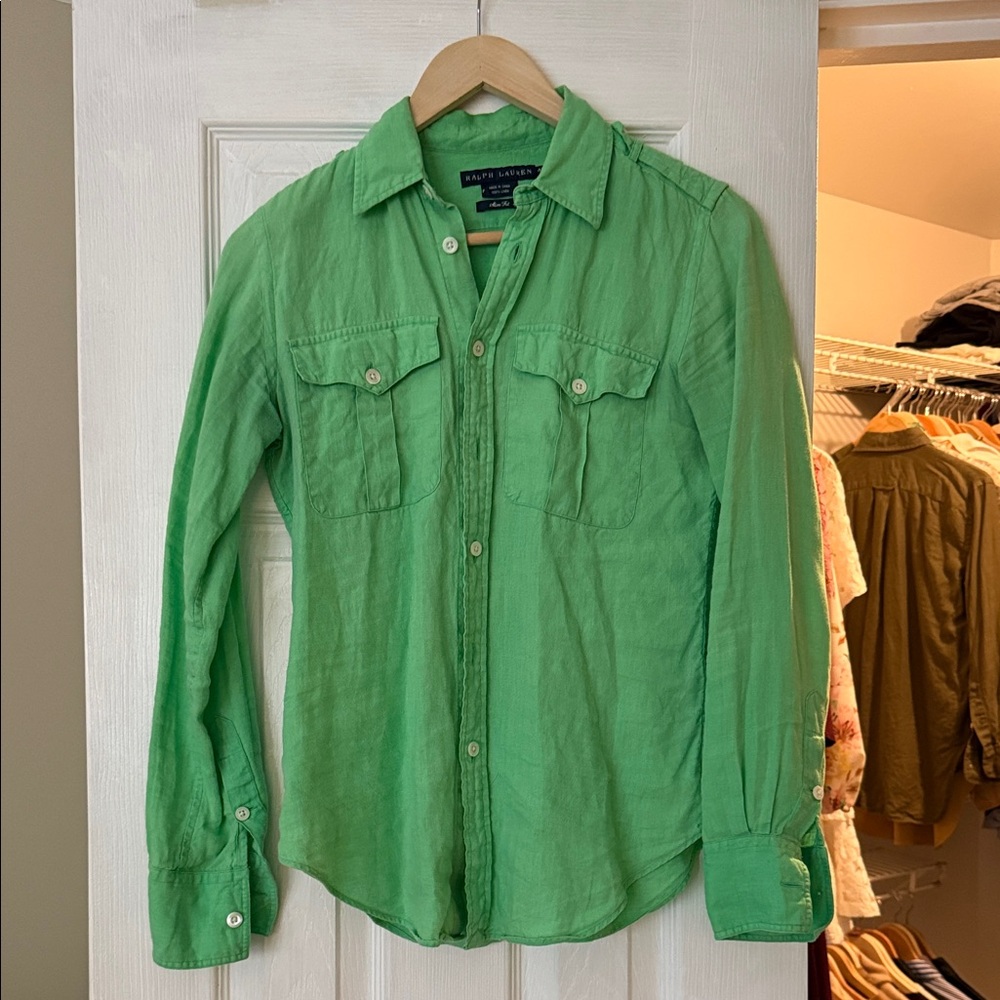 Ralph Lauren Vibrant Green Shirt